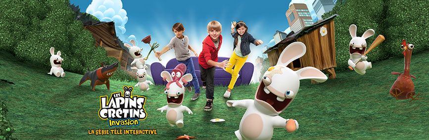 Illustration de l'article sur Les Lapins Crétins Invasion : La Série Télé Interactive