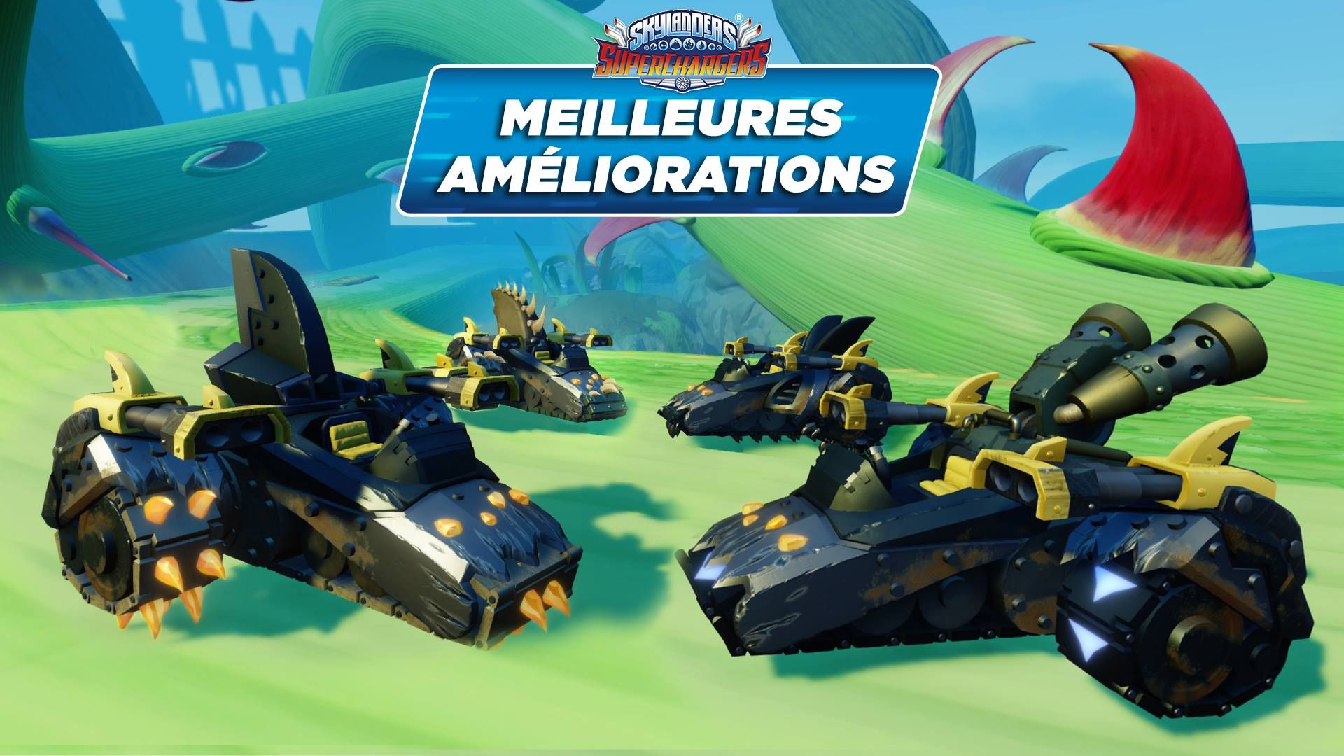 Illustration de l'article sur Nouveaux vhicules et personnages pour Skylanders