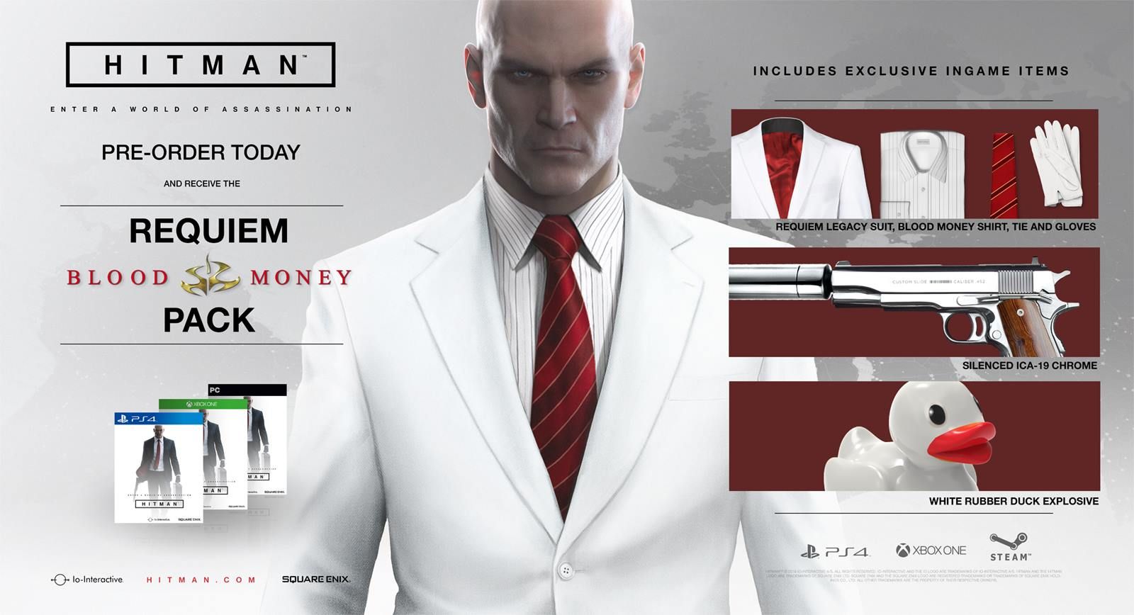Illustration de l'article sur HITMAN est disponible ds aujourd'hui sur PC PS4 Xbox One
