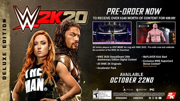 Illustration de l'article sur WWE 2K20 est disponible