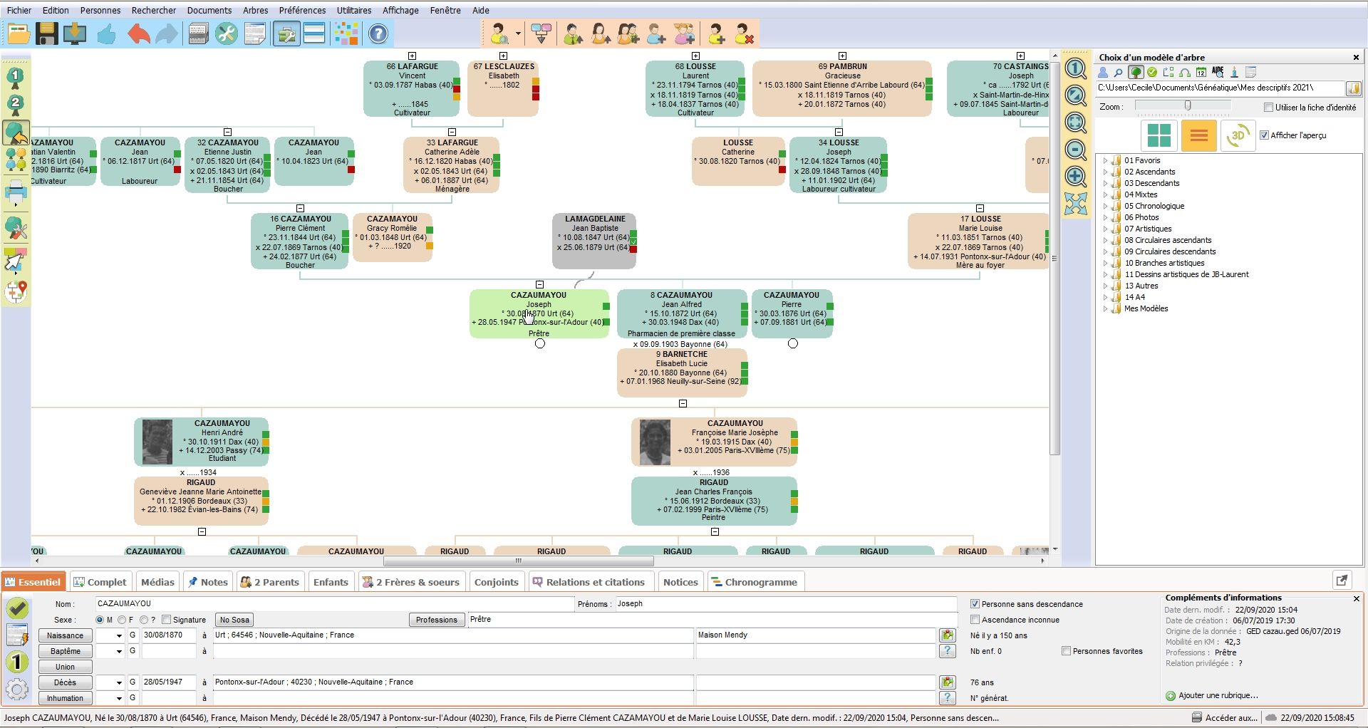 Illustration de l'article sur G�n�alogie: explorez vos originesavec G�n�atique 2022 sur PC