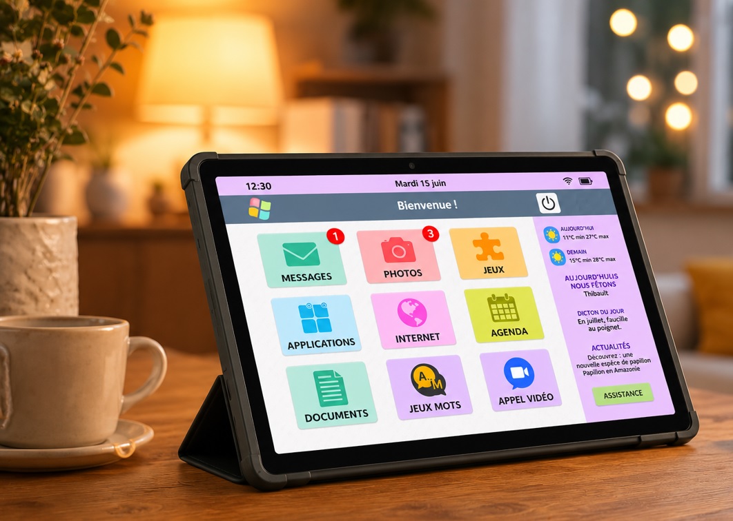 Illustration de l'article sur Facilotab Zen : une tablettesimplifiée pour les seniors