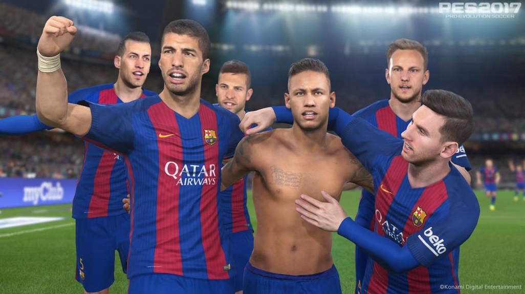 Illustration de l'article sur PES 2017 : Konami et le FC Barcelone partenaires 