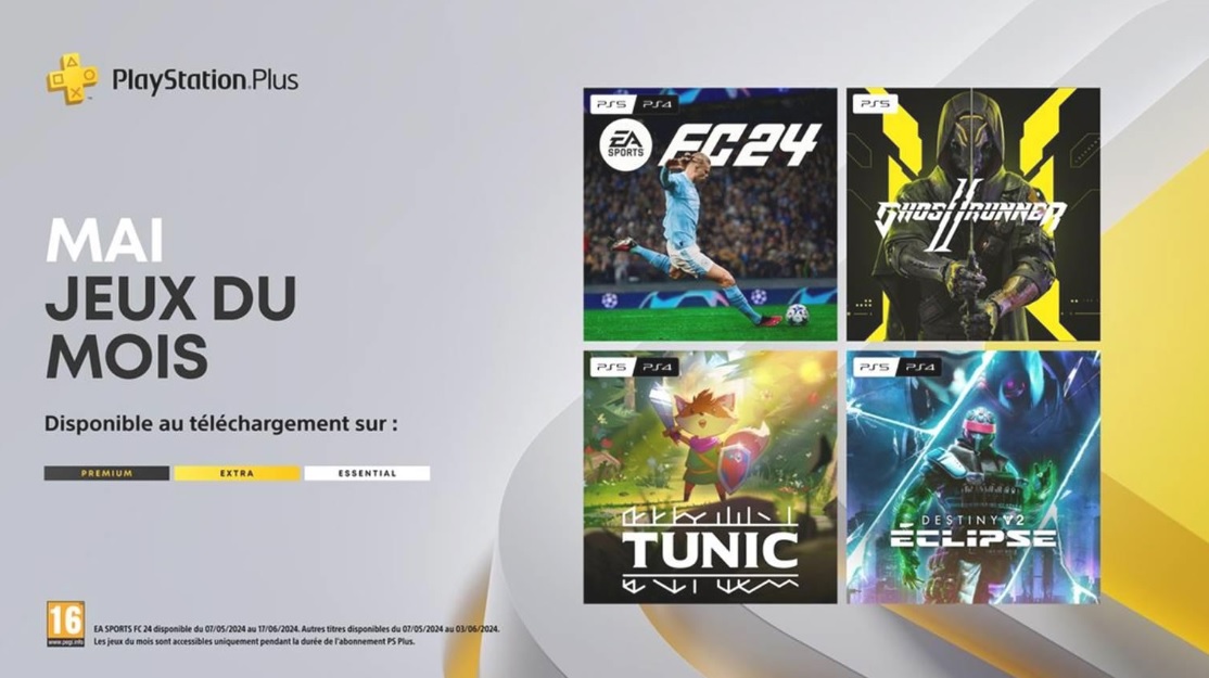 Illustration de l'article sur [PlayStation Plus] Les jeux du mois de mai 2024