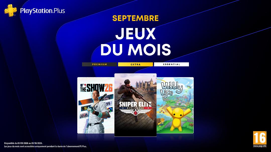 Illustration de l'article sur PlayStation Plus : les jeux de septembre 2026 dévoilés