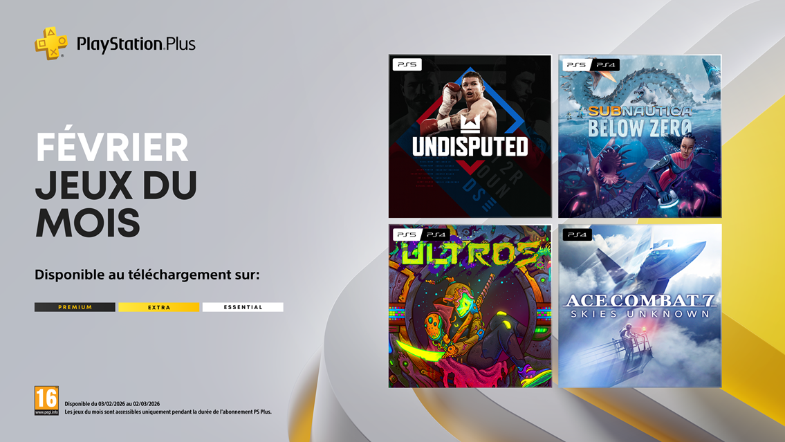 Illustration de l'article sur [PlayStation Plus] -Les jeux du mois de f�vrier 2026